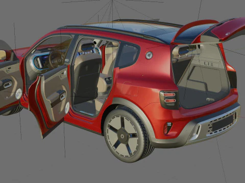 Smart 5 2025 with interior 3D Model