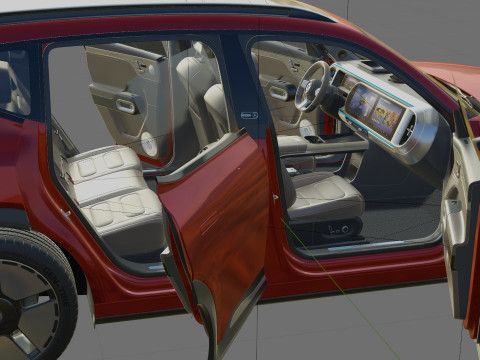 Smart 5 2025 with interior Modelo 3D