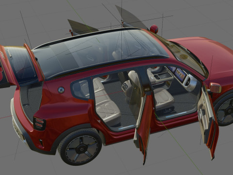 Smart 5 2025 with interior Modelo 3D