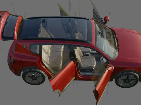 Smart 5 2025 with interior 3D Model