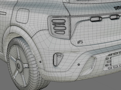 Smart 5 2025 with interior Modelo 3D