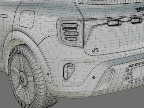 Smart 5 2025 with interior 3D Model