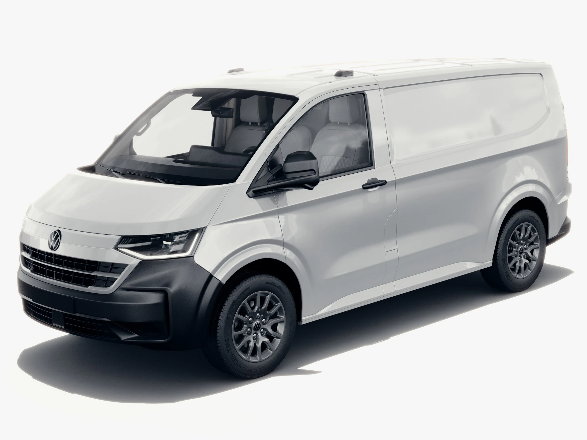 Volkswagen Transporter T7 Panel Van with interior 3D Model .c4d .max .obj .3ds .fbx .stl .blend 