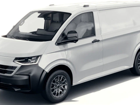Volkswagen Transporter T7 Panel Van with interior 3D Model