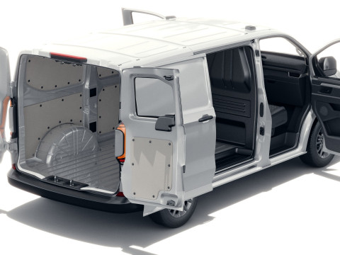 Volkswagen Transporter T7 Panel Van with interior 3D 모델