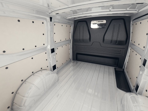 Volkswagen Transporter T7 Panel Van with interior 3D 모델