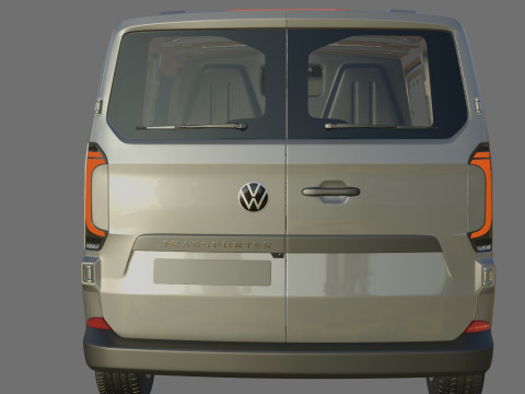 Volkswagen Transporter T7 Panel Van with interior 3D 모델
