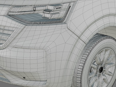 Volkswagen Transporter T7 Panel Van with interior 3D 모델