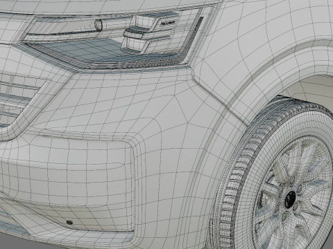 Volkswagen Transporter T7 Panel Van with interior 3D Model
