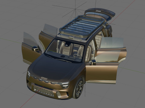 Smart 5 Summit Edition 2025 with interior Modelo 3D