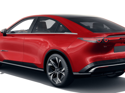 Mazda 6e EZ-6 2025 with interior Modello 3D