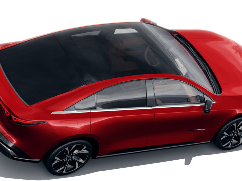 Mazda 6e EZ-6 2025 with interior Modello 3D