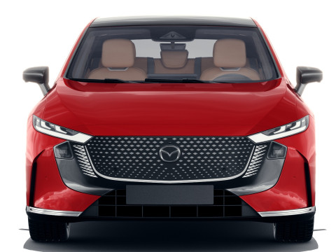 Mazda 6e EZ-6 2025 with interior Modello 3D