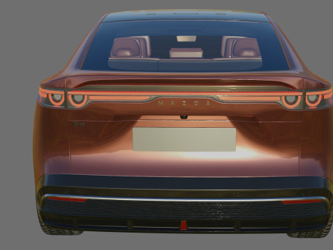 Mazda 6e EZ-6 2025 with interior Modello 3D