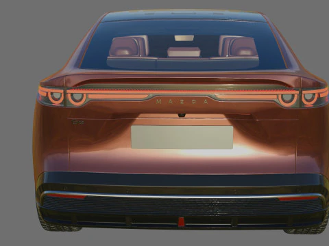 Mazda 6e EZ-6 2025 avec int&eacute;rieur Modèle 3D