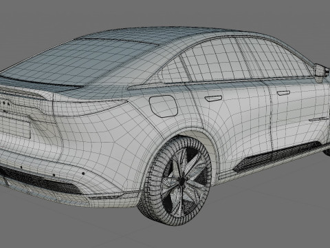 Mazda 6e EZ-6 2025 with interior Modello 3D