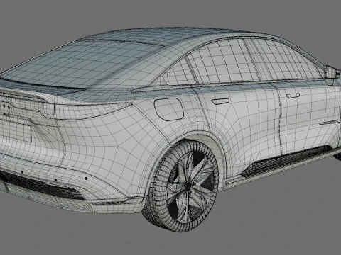 Mazda 6e EZ-6 2025 avec int&eacute;rieur Modèle 3D