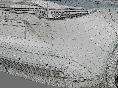 Mazda 6e EZ-6 2025 avec int&eacute;rieur Modèle 3D