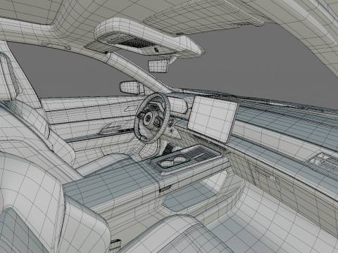 Mazda 6e EZ-6 2025 with interior Modello 3D