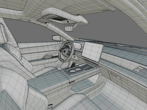 Mazda 6e EZ-6 2025 avec int&eacute;rieur Modèle 3D