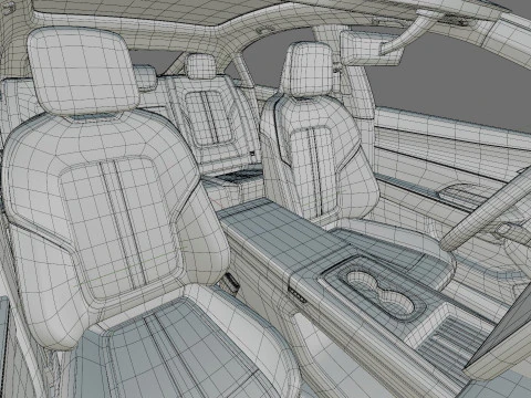 Mazda 6e EZ-6 2025 avec int&eacute;rieur Modèle 3D