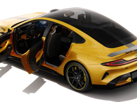 Xiaomi SU7 Ultra 2025 with interior 3D Model