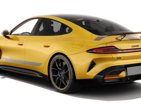 Xiaomi SU7 Ultra 2025 with interior 3D Model