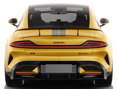Xiaomi SU7 Ultra 2025 with interior 3D Model
