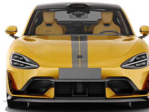 Xiaomi SU7 Ultra 2025 with interior 3D Model
