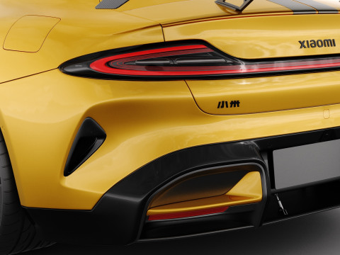 Xiaomi SU7 Ultra 2025 with interior 3D Model
