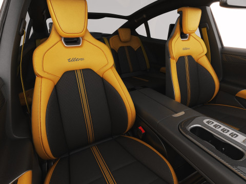 Xiaomi SU7 Ultra 2025 with interior 3D Model