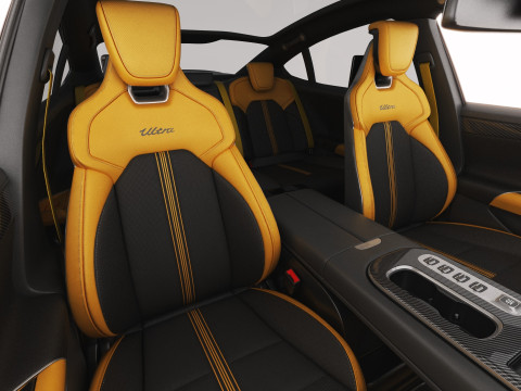 Xiaomi SU7 Ultra 2025 with interior 3D Model