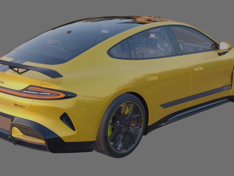 Xiaomi SU7 Ultra 2025 with interior 3D Model