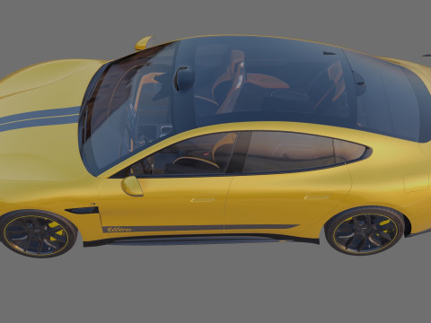 Xiaomi SU7 Ultra 2025 with interior 3D Model