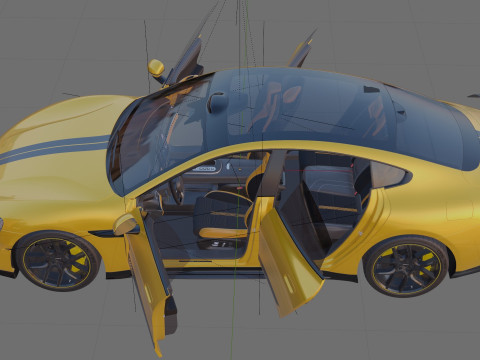 Xiaomi SU7 Ultra 2025 with interior 3D Model