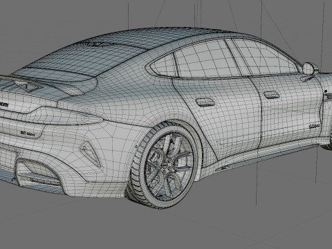 Xiaomi SU7 Ultra 2025 with interior 3D Model