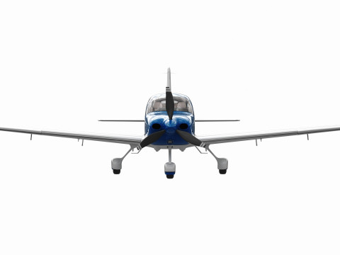 Cirrus SR22T with interior Modelo 3D