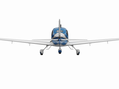 Cirrus SR22T with interior Modelo 3D