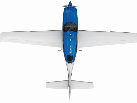 Cirrus SR22T with interior Modelo 3D