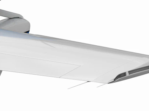 Cirrus SR22T with interior 3D Model