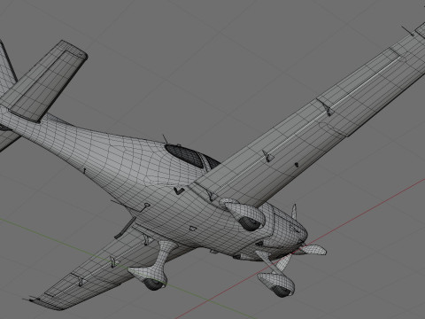 Cirrus SR22T with interior Modelo 3D