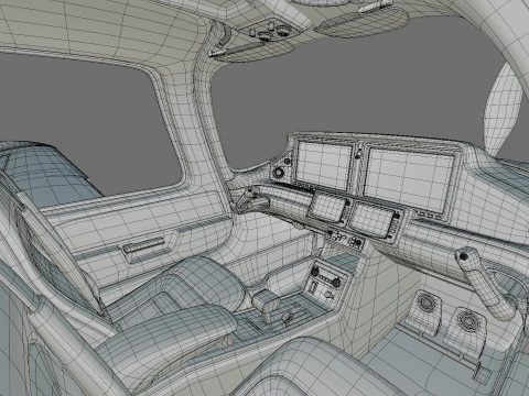 Cirrus SR22T with interior 3D Model