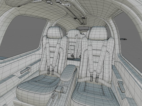Cirrus SR22T with interior Modelo 3D