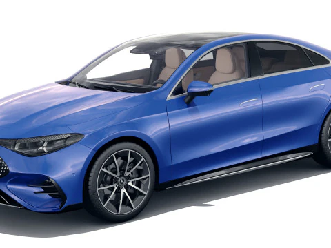 Mercedes-Benz CLA 2026 duas vers&otilde;es com interior Modelo 3D
