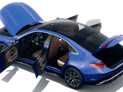Mercedes-Benz CLA 2026 duas vers&otilde;es com interior Modelo 3D