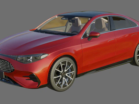 Mercedes-Benz CLA 2026 duas vers&otilde;es com interior Modelo 3D