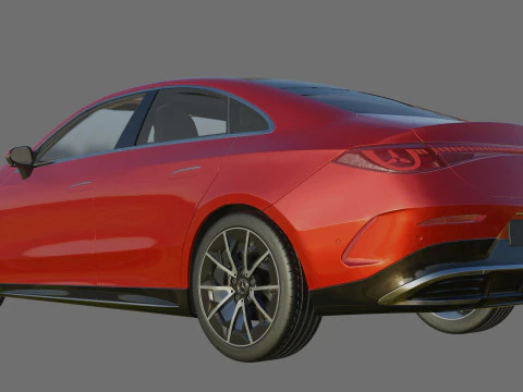 Mercedes-Benz CLA 2026 duas vers&otilde;es com interior Modelo 3D