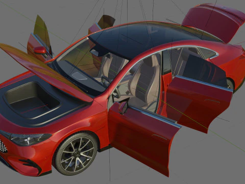 Mercedes-Benz CLA 2026 duas vers&otilde;es com interior Modelo 3D