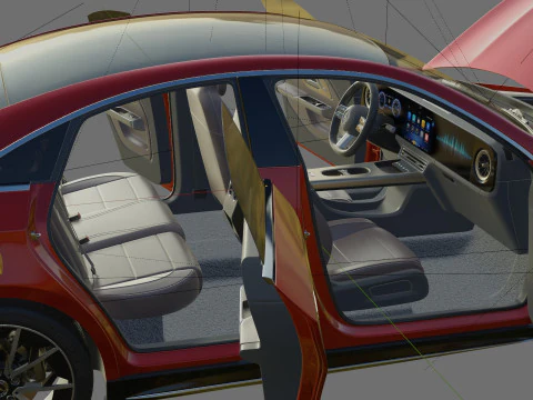 Mercedes-Benz CLA 2026 duas vers&otilde;es com interior Modelo 3D