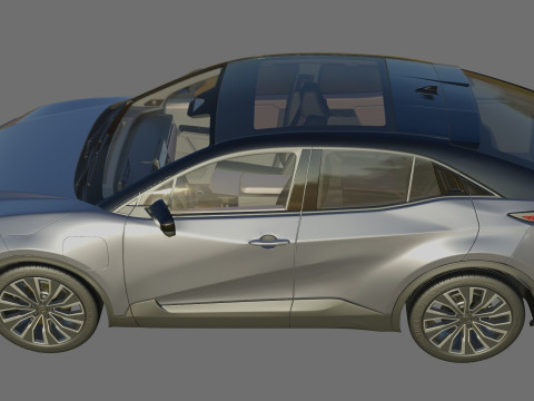 Toyota C-HR plus 2026 with interior Modelo 3D
